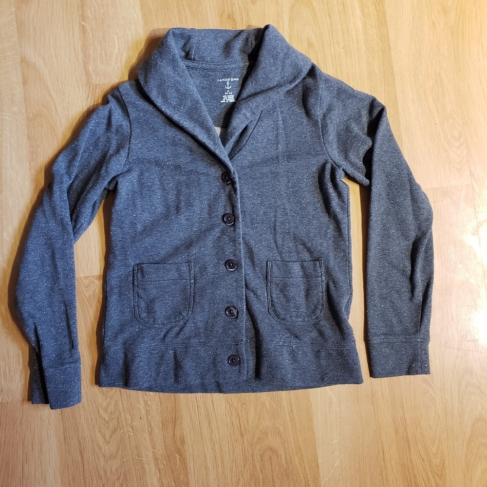 Lands' End kids blazer/coat medium sz 10-12 girls